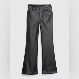 Gap ‘70s Flare High Rise Leather pants black